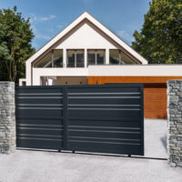 Portails Coulissants Linéaires en Acier Galvanisé